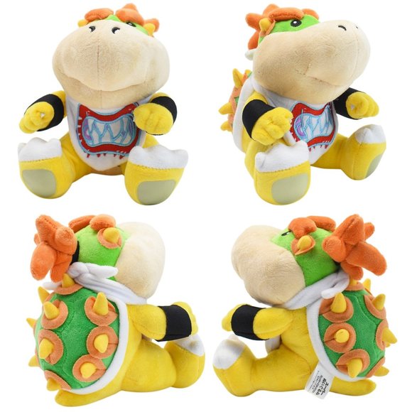 Bowser King 10" and Bowser Jr 7" Plush Doll Stuffed Animal Set - Picture 2 of 3